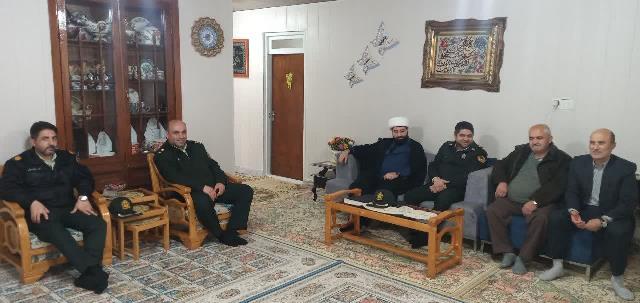 دیدار فرمانده انتظامی شهرستان رضوانشهر با 4 عضو وابسته
