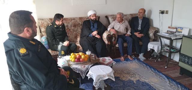 دیدار فرمانده انتظامی شهرستان رضوانشهر با 4 عضو وابسته