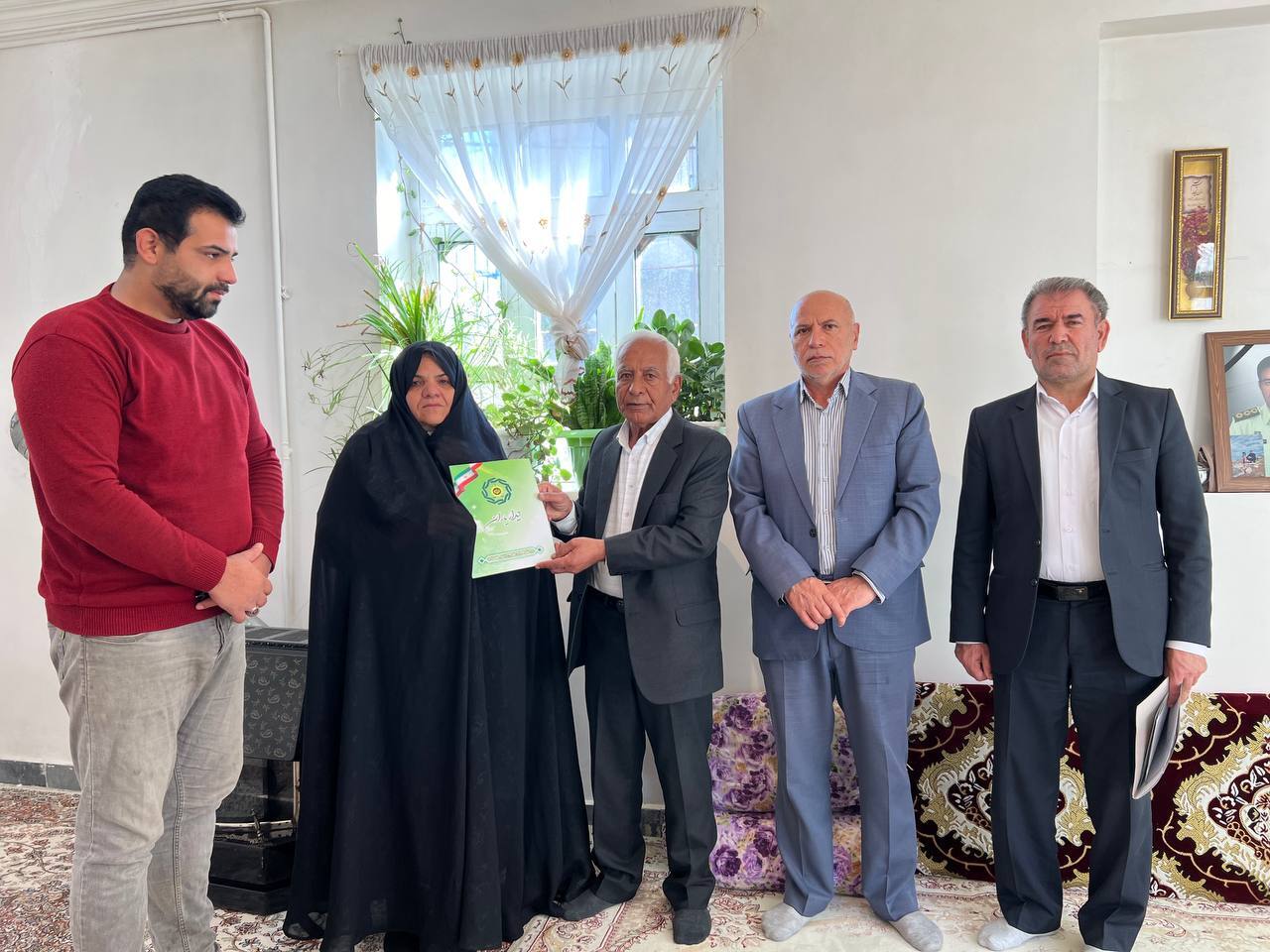 دیدار با 4 تن از بازنشستگان و مستمری بگیران شهرستان گرمی و بیله سوار