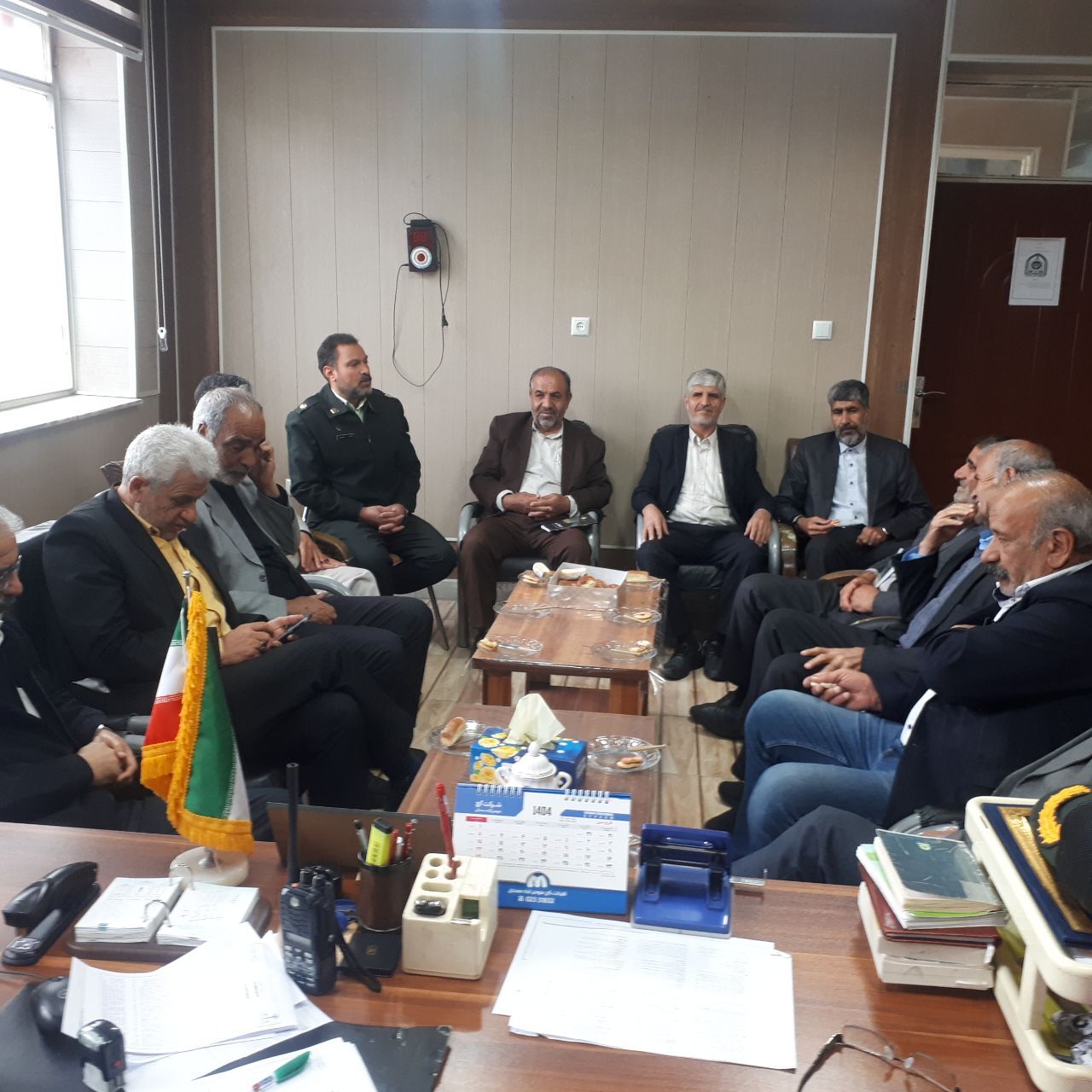 دیدار رئیس کانون انتظامی استان و نماینده بازنشستگان استان با فرمانده انتظامی شهرستان اراک و رئیس کلانتری 17 این شهرستان
