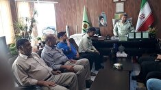 دیدار مسئول دفتر نمایندگی کانون با ریاست کلانتری 11 شهرستان گچساران