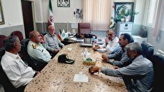 برگزاری جلسه تعاملی بارئیس پلیس پیشگیری فرماندهی انتظامی استان کرمان