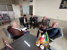 بازدید سردار صالحی عضو هیات مدیره کانون بازنشستگان فراجا از کانون استان زنجان