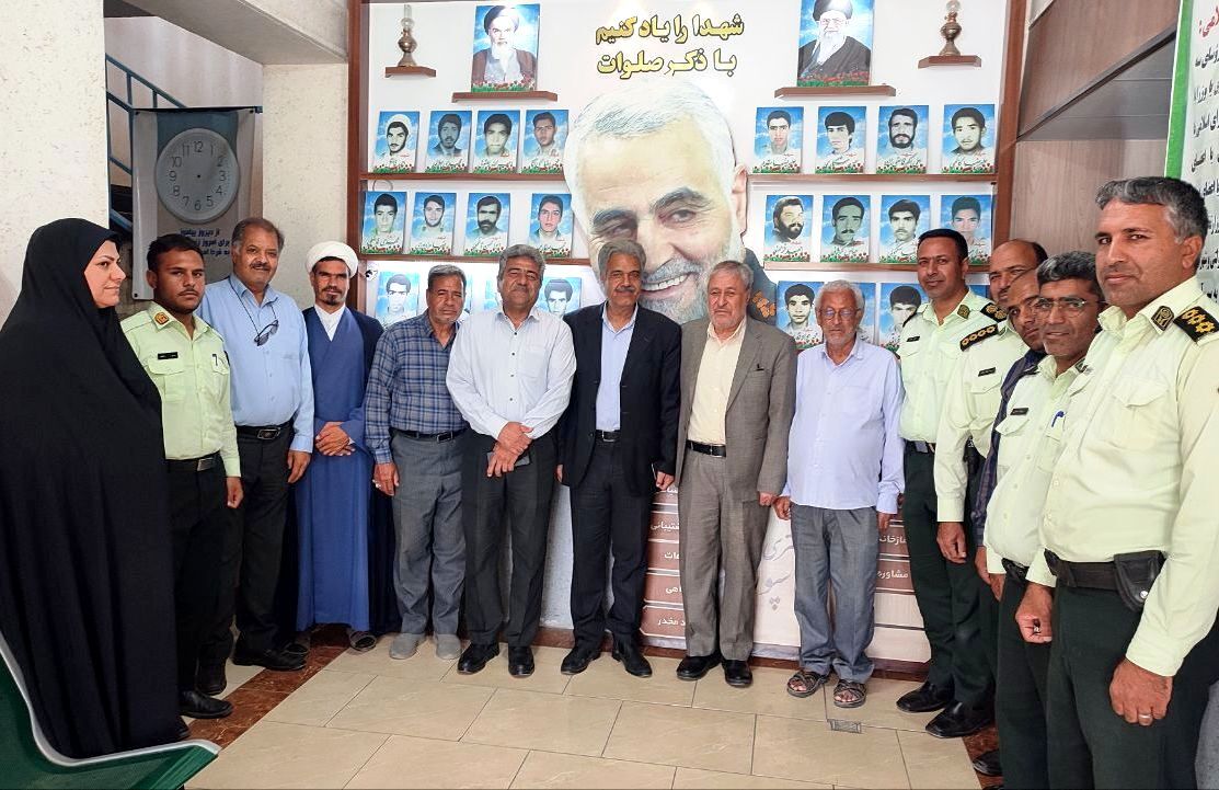 دیدار پیشکسوتان با رئیس کلانتری شهید عباس‌پور شهرستان طبس