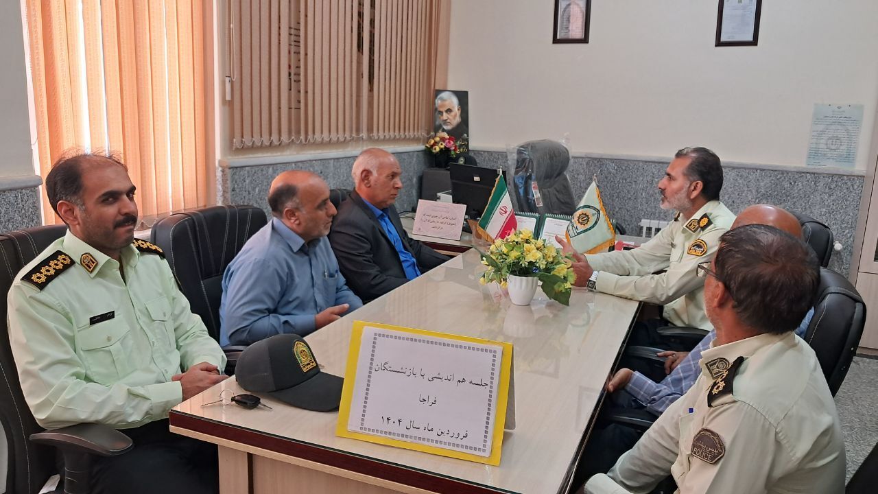 دیدار پیشکسوتان با رئیس کلانتری شهید قربانی شهرستان نهبندان