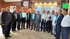 دیدار جمعی از بازنشستگان با رئیس کلانتری ۱۳ گز شهرستان