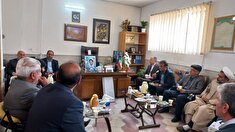 دیدارمسئول دفتر نمایندگی کانون بازنشستگان شهرستان نیشابور با کارکنان دفتر آجا
