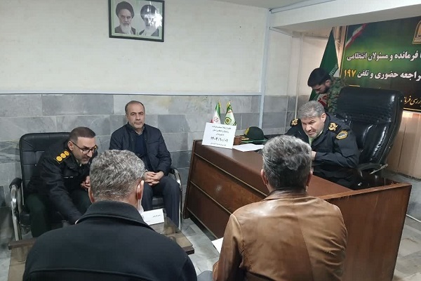 جلسه ارتباط مستقیم با فرمانده انتظامی استان کردستان برگزار شد.