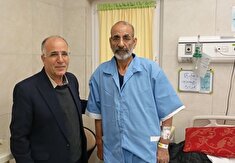 عیادت از بازنشسته علی سنچولی در بیمارستان فلسفی گرگان