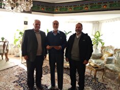 دیدار با پیشکسوت علی اصغر خواجویی در مشهد مقدس