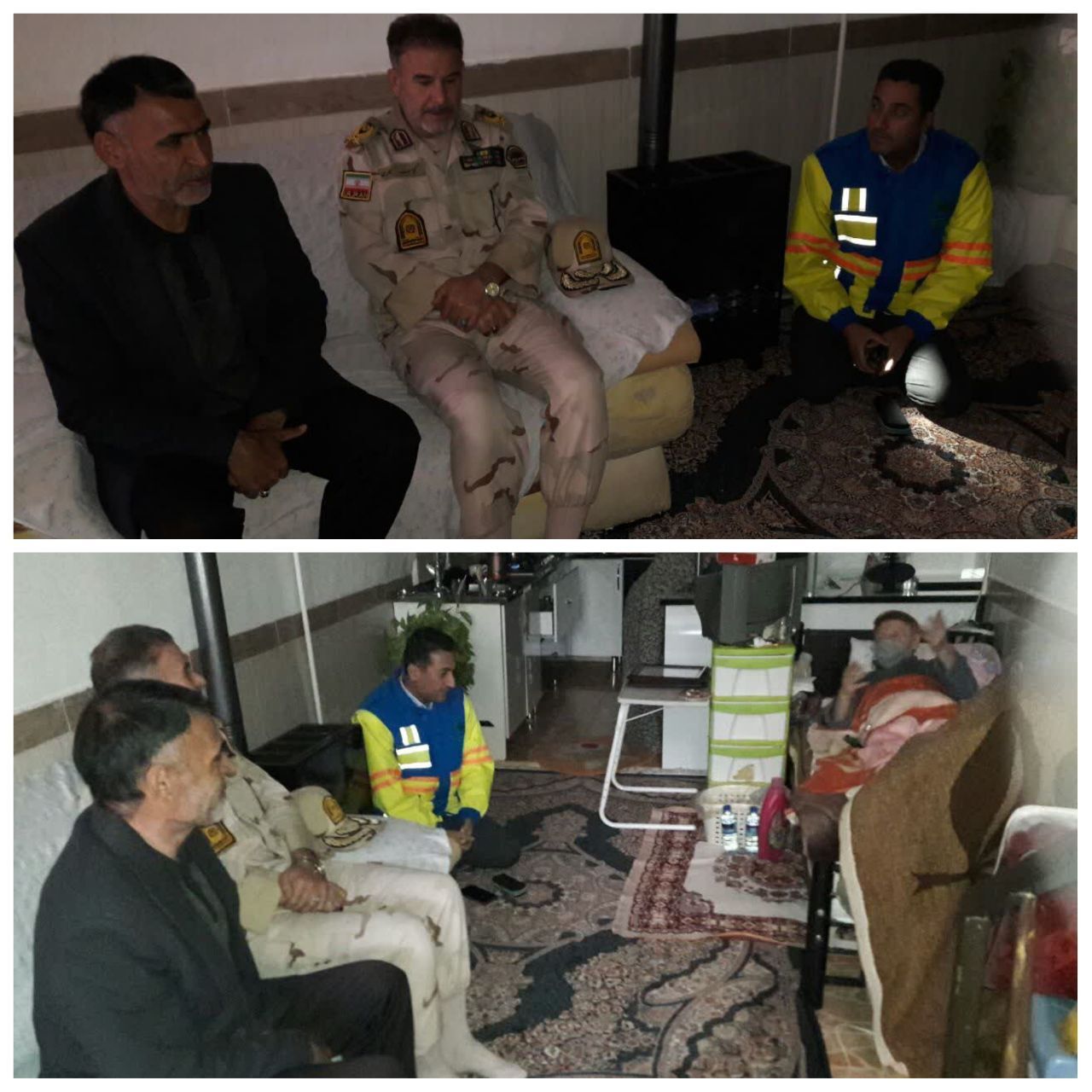 دیداروعیادت ازپیشکسوت بازنشسته لطف اله بدره یی،پدر بزرگوارشهیدوالامقام بدره یی.