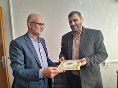 دیدار و تجلیل ازپیشکسوت انتظامی ابراهیم قاسمی در شهرستان ساری