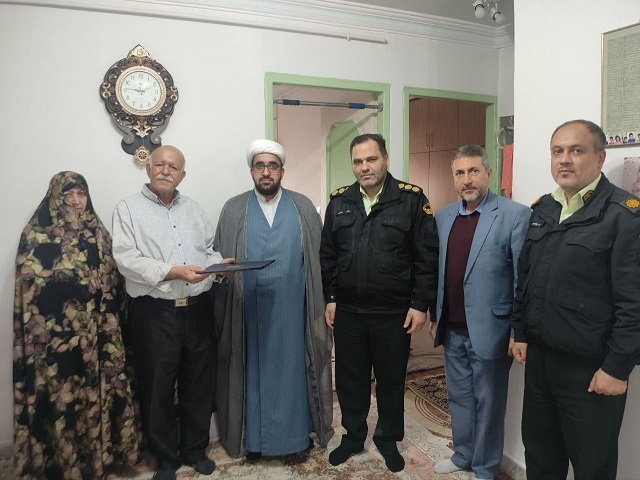 دیدار فرمانده انتظامی شهرستان خمام با سه پیشکسوت عرصه نظم و امنیت