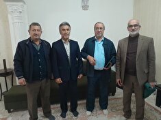 عیادت از همسر پیشکسوت انتظامی اسماعیل مهدی زاده در شهرستان ساری