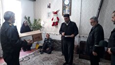 دیدار با یکنفر وظیفه بگیر جانباز ۹۹ درصد و دو نفر مستمر بگیر همسر در منزل در شهرستان عجب شیر