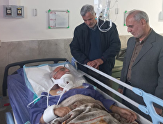 عیادت از پیشکسوت انتظامی سیدمصطفی مسلمی در شهرستان ساری