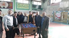 برگزاری مسابقه فوتبال دستی پیشکسوتان نیروهای مسلح شهرستان ساری