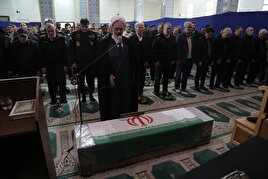 مراسم تشییع پیکر امیر سرتیپ حاج سید رضا نیک‌نژاد برگزار شد