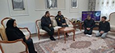 دیدار فرمانده انتظامی استان اردبیل با دو خانواده بازنشسته متوفی در شهرستان خلخال