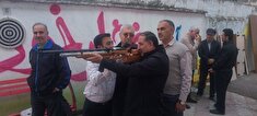 برگزاری مسابقات ورزشی تیراندازی و دارت در شهرستان قائمشهر