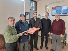 دیدار وتکریم از پیشکسوت انتظامی حسین رئیسی درشهرستان قائمشهر