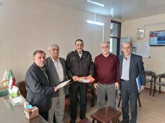 دیدار وتکریم از پیشکسوت انتظامی عبادالله اصغری خنکداردر شهرستان قائمشهر