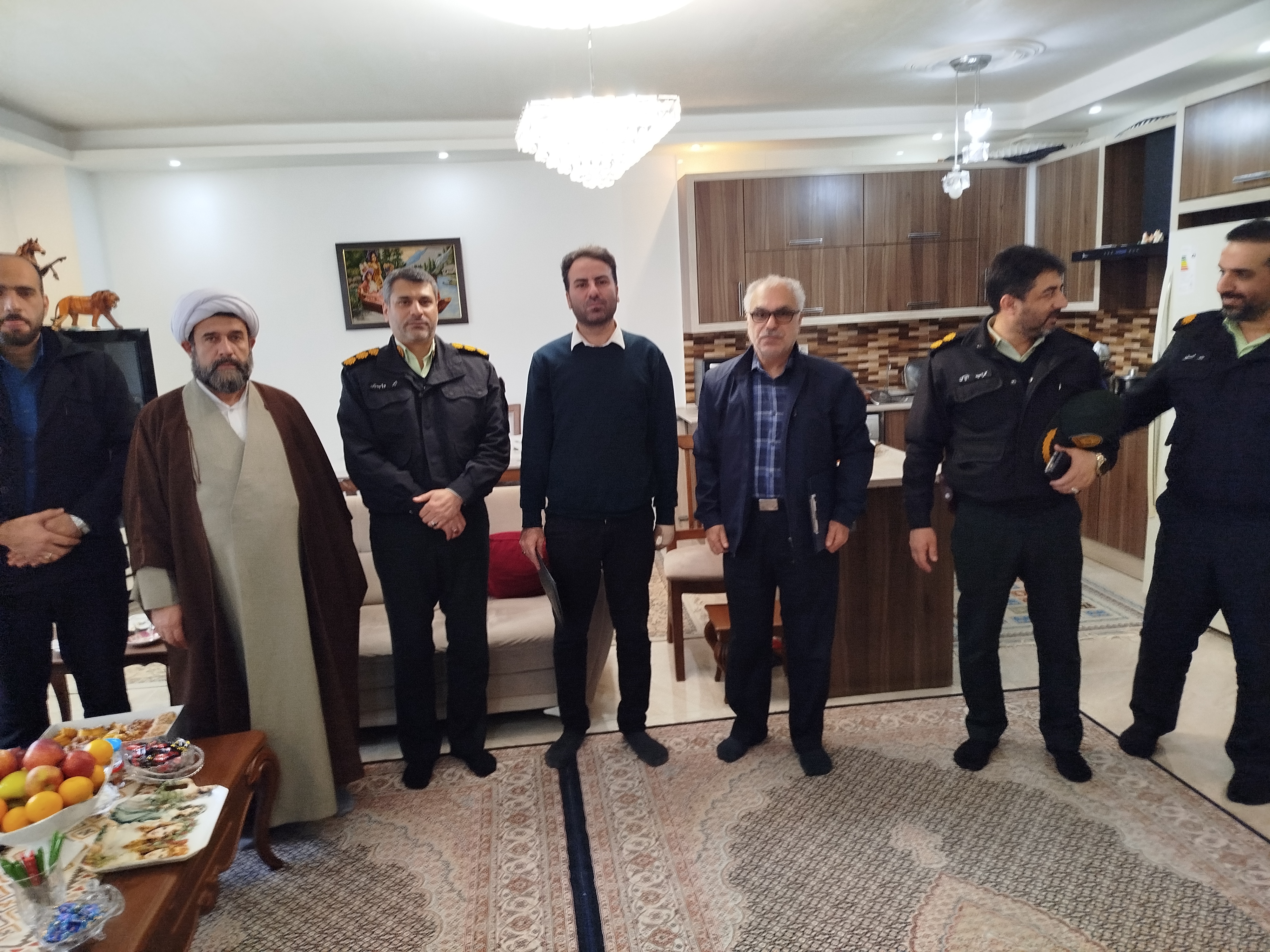 دیدار فرمانده شهرستان بندرانزلی با جانبازان انتظامی شهرستان