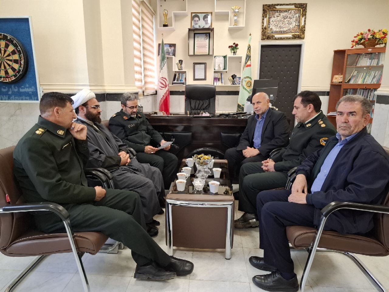 دیدار فرمانده انتظامی استان اردبیل با فرمانده انتظامی و هنگ مرزی شهرستان مرزی گرمی