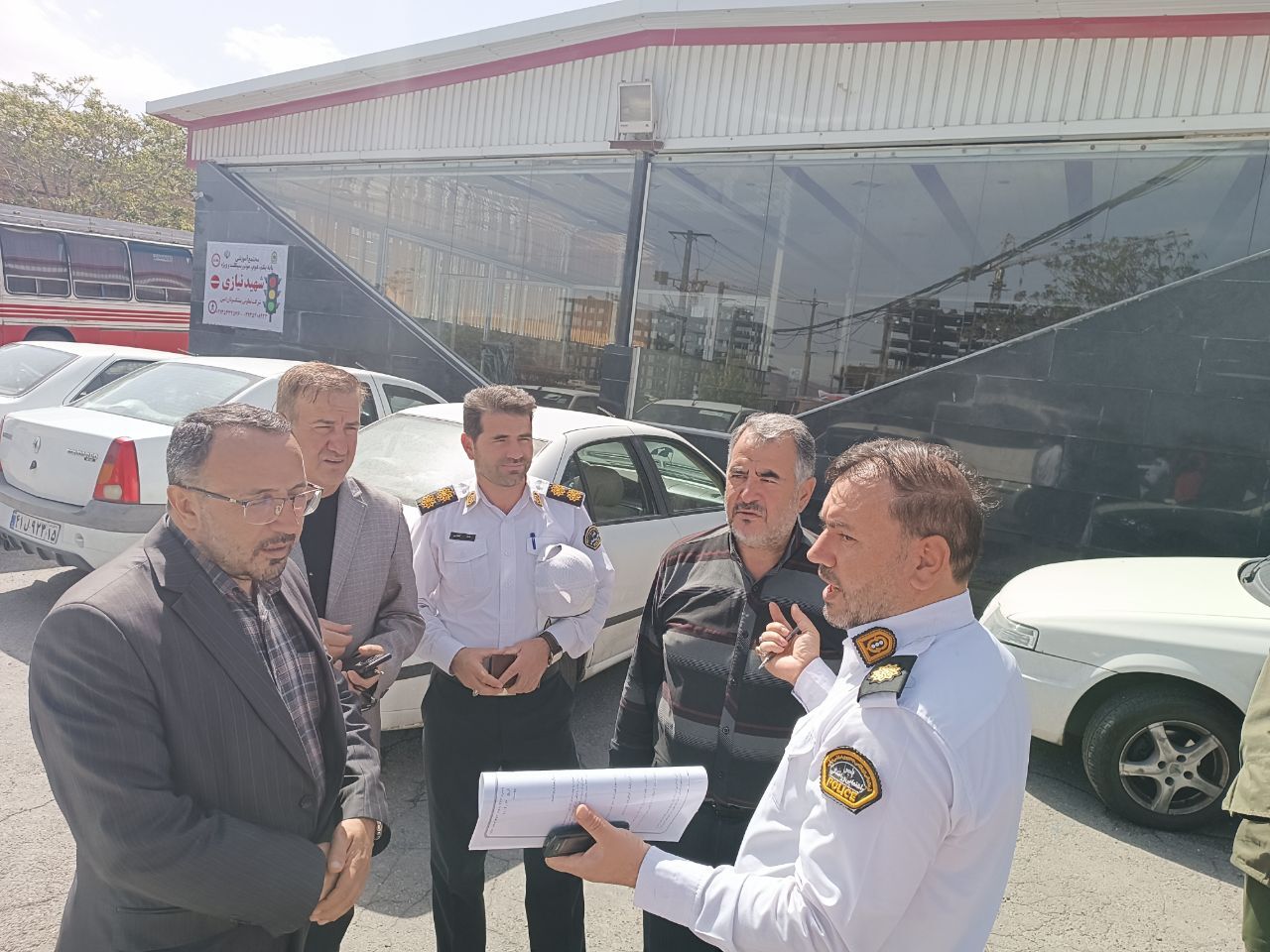 بازدید رئیس کانون بازنشستگان انتظامی استان آذربایجان شرقی از مجتمع آموزشگاه رانندگی شرکت تعاونی پیشکسوتان امین انتظامی استان