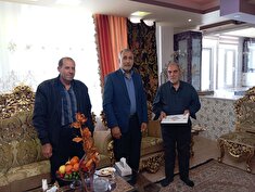 دیداررئیس کانون بازنشستگان خوی با پیشکسوت حسین وکیلی