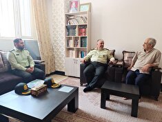 دیدار جانشین انتظامی استان با ۲  پیشکسوت بازنشسته ارومیه