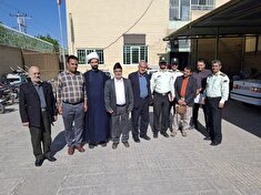 دیدار جمعی از بازنشستگان با رئیس کلانتری ۱۱ شهرستان نجف آباد