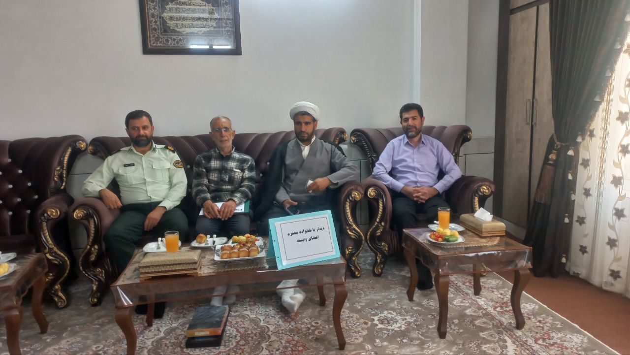 دیدار رئیس عقیدتی و سیاسی شهرستان فلاورجان با ۲ نفر از اعضاء وابسته شهرستان