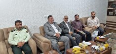 عیادت از سرهنگ بازنشسته نجف احمدی درمنزل