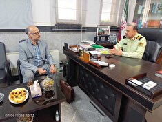 دیدار رئیس کانون بازنشستگان استان با فرمانده انتظامی استان گیلان