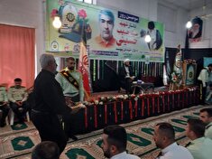 حضور پیشکسوتان انتظامی در مجلس ختم پیشکسوت انتظامی در شهرستان تنکابن