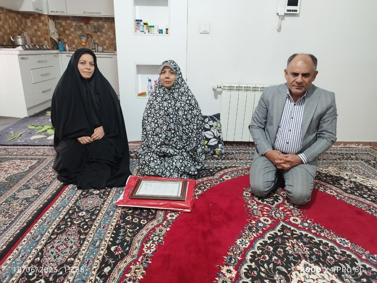 دیدار و سرکشی با تعداد 4 مستمری بگیر فراجا استان البرز