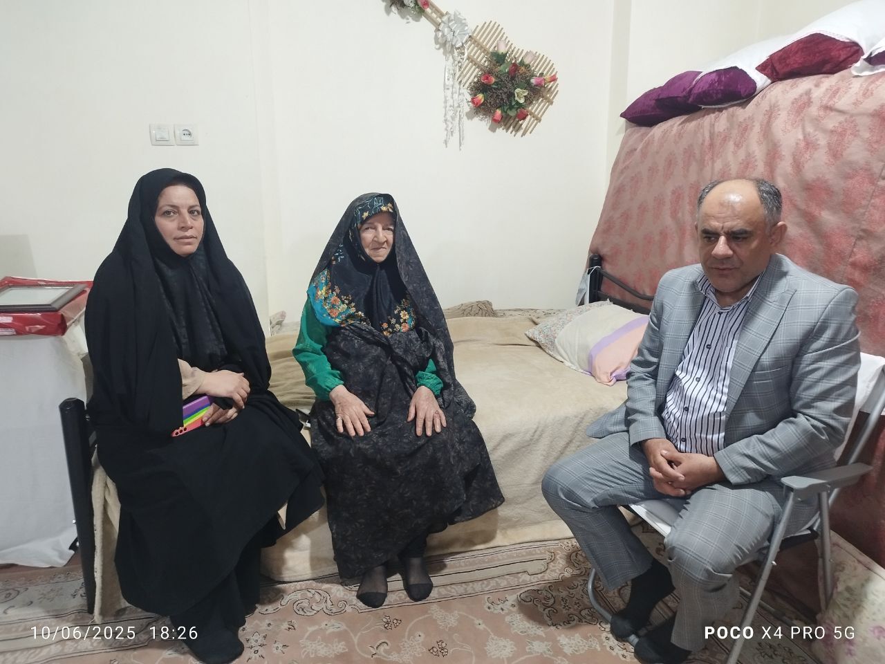 دیدار و سرکشی با تعداد 4 مستمری بگیر فراجا استان البرز