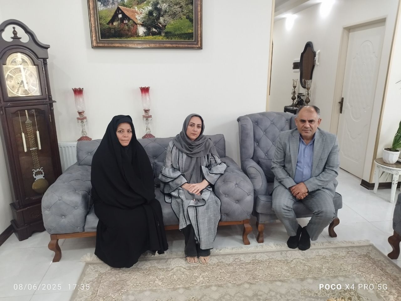 دیدار و سرکشی با تعداد 3 بازنشسته خانم فراجا استان البرز