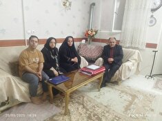 دیدار و سرکشی با تعداد ۴ مستمری بگیر فراجا استان البرز