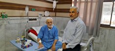 عیادت از بازنشسته عبدالمهدی اندیشگر در بیمارستان فاطمه الزهرا(س)