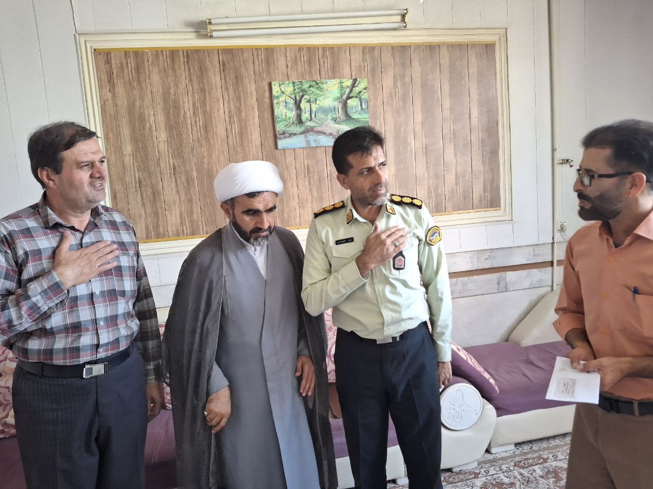 دیدار و ملاقات با ۸ نفر از اعضای وابسته شهرستان نجف آباد