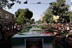 مراسم تشییع پیکر پاک پاسدار شهید رضا بسطامی