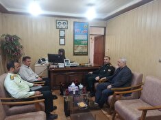 دیدار رئیس دفترنمایندگی کانون با فرمانده انتظامی شهرستان سلماس