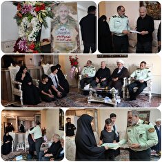 دیدار هیئت رئیسه فرماندهی انتظامی آذربایجان شرقی با خانواده شهید رضازاده