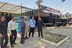 فضاسازی موکب الحسین(ع) شهدای فراجا در شهرستان سنندج