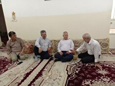 دیدار و سرکشی با بیمار پیشکسوت انتظامی علی شادکام