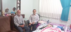 عیادت از مستمری بگیر در شهرستان بابل