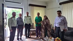 دیدارباپیشکسوت انتظامی عبدالرضاهاشم نژاددرشهرستان تنکابن