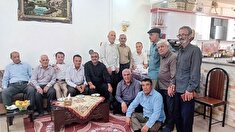 دیدار مسئول دفتر نمایندگی شهرستان کهگیلویه با پیشکسوت خدامراد بخشایش